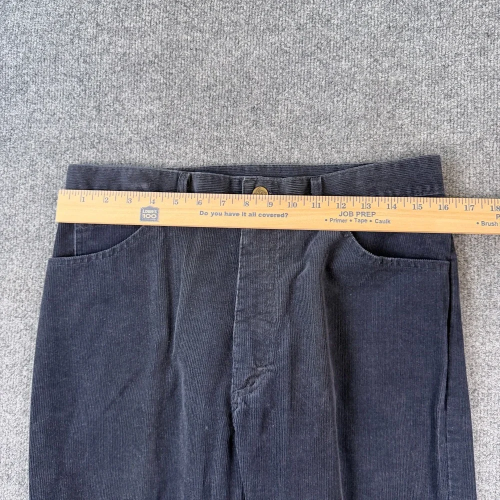 Vintage Lee Riders Corduroy Pants Mens 32x32 Blue Straight Leg Made in USA  80s
